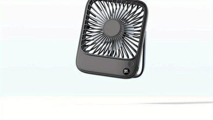 USB Desk Fan Battery Operated | 2000mAh & 5000mAh Rechargeable Mini Personal Fan, 4-Speed Adjustable, 180° Tilt & Foldable, Ultra-Quiet Strong Airflow for Office, Bedroom & Desktop Use – Black, Pink, White