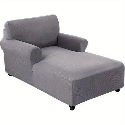 Chaise Lounge Cover Stretch Slipcover Jacquard Fabric Chair Sofa Protector for Living Room Bedroom Machine Washable Multi-Color