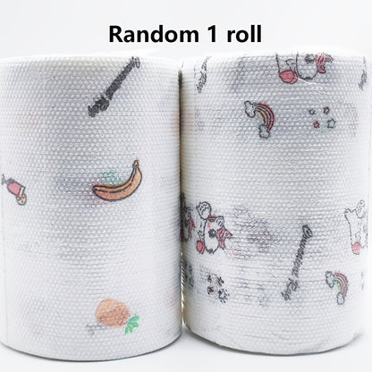 Reusable Kitchen Paper Towels 800 Times Use Washable Non-Stick Oil Degreasing Cleaning Cloth Wet Dry Dual-Use Lazy Rag for Home Kitchen Household