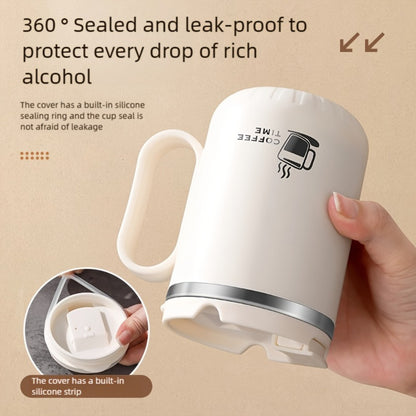 Stainless Steel Travel Mug Valentine's Letter Print Double Wall Insulated Coffee Cup Leak-Proof Lid 500ml Office Home Travel