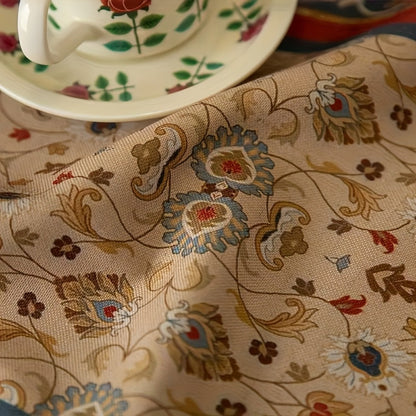 Boho Table Runner with Tassels | American Retro Style for Dining Table, Tea Table & TV Cabinet