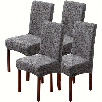 Dining Chair Covers Stretch Jacquard Slipcovers Removable Washable Chair Protector for Kitchen Hotel Restaurant Set of 4 or 6