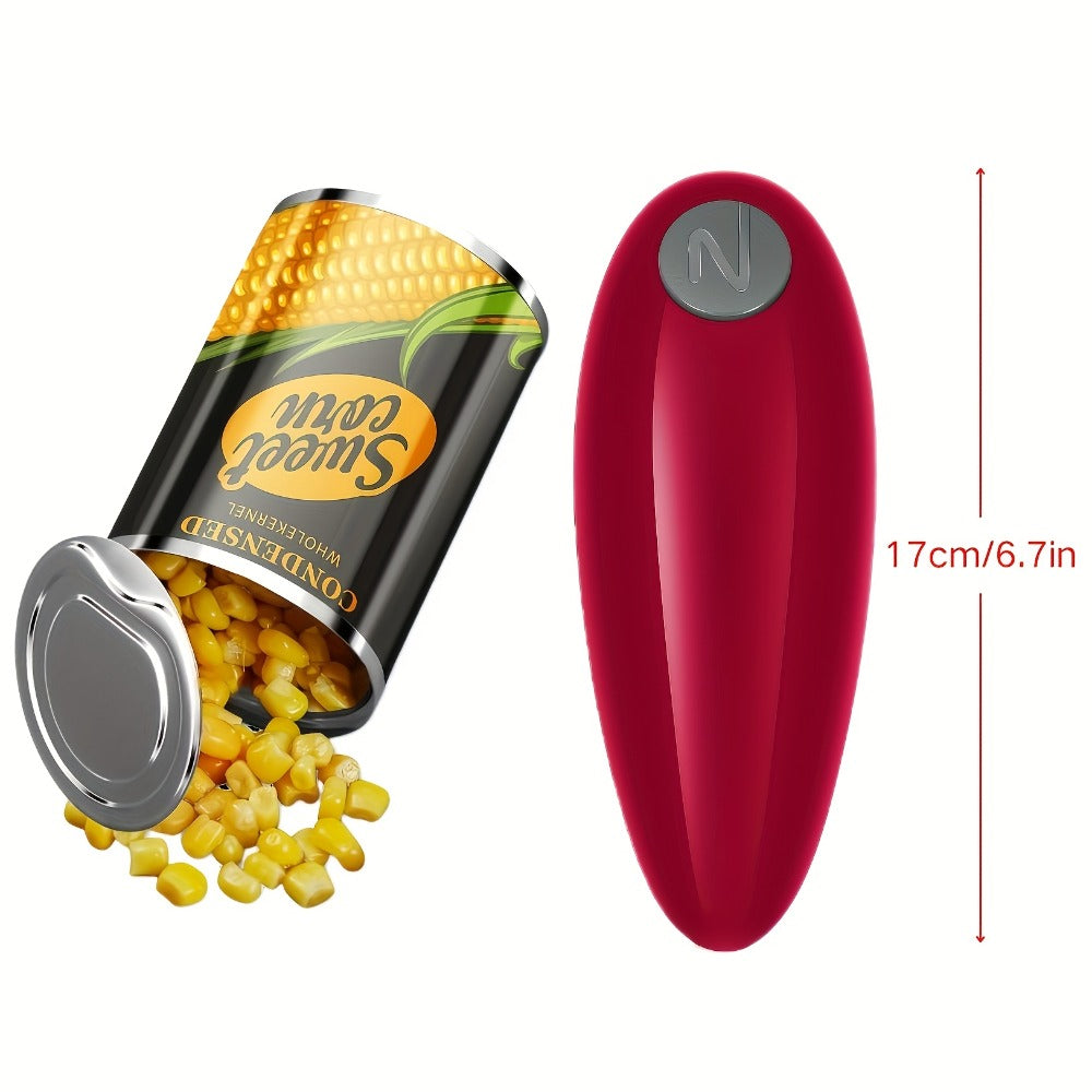 Electric Can Opener One Touch Automatic - Hands Free for Seniors & Arthritis, Kitchen & Camping Gift
