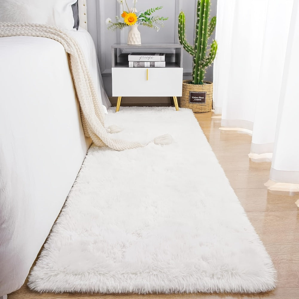 Fluffy Area Rug Tie-Dye Soft Carpet for Living Room Bedroom Office Thickened 1000g/㎡ Machine-Woven Indoor Mat Multi-Color Multi-Size Dark Gray Light Grey Khaki Pink Black White Purple