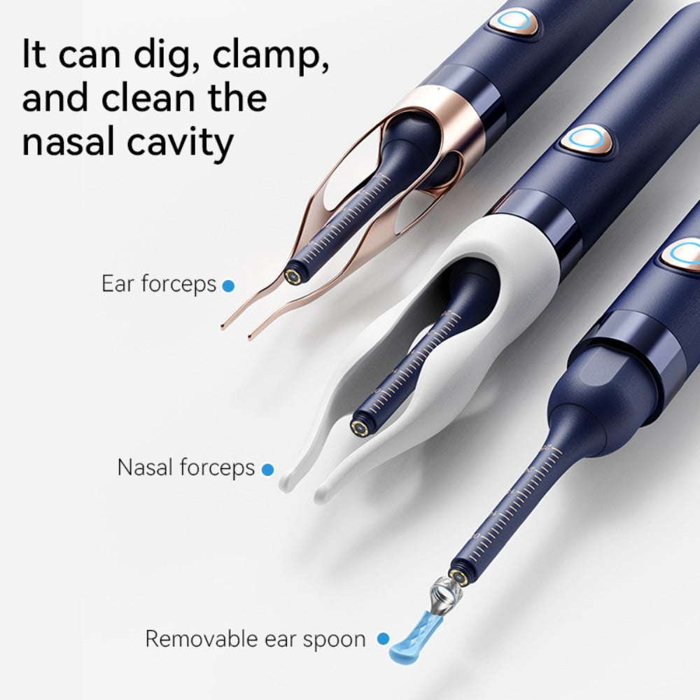 Earwax Removal Tool Set with Light & Camera – Rechargeable Ear Cleaning Kit for iOS & Android, Ear Wax Remover with Otoscope