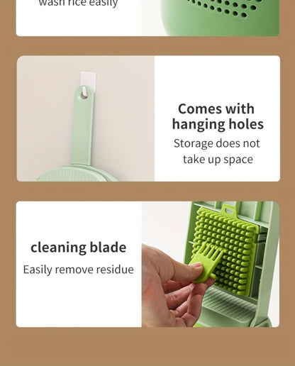 Vegetable Chopper 16-in-1 Manual Food Chopper Slicer Dicer Grater with Container – Professional Onion Potato Carrot Cutter Kitchen Tool