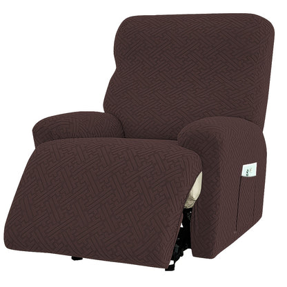 Stretch Recliner Slipcover with Pocket | All-Season 95% Polyester Spandex, All-in-One Recliner Chair Cover, Removable Washable Soft, Living Room Home Decor, 9 Colors