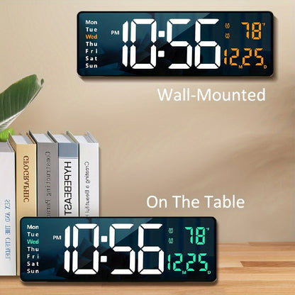 LED Digital Alarm Clock with Dual Alarm, Countdown Timer & 4-Level Dimmer for Bedside Nightstand