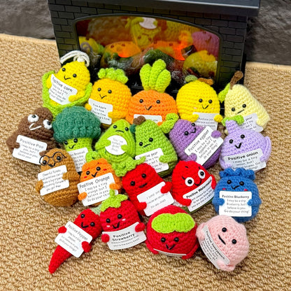 Crochet Doll Set 20pcs Handmade Emotional Support Dolls – Cute Collectible Okra Plush Figures, Birthday Gift for Women Men Mom Dad Kids Teacher Friend Coworker