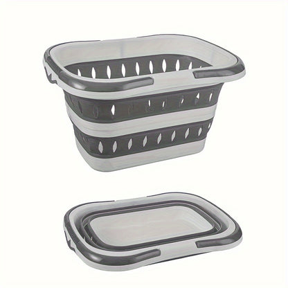 Large Folding Laundry Basket Wall Hanging – Plastic Collapsible Clothes Storage Basket for Bathroom, Bedroom & Household Use – Space-Saving Wall-Mounted Hamper, Thoughtful Gift