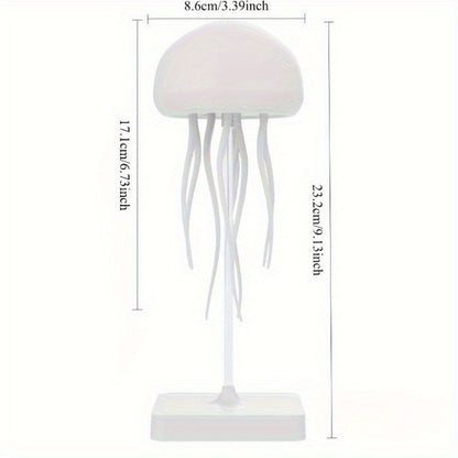 Jellyfish Night Light USB LED Table Lamp - Touch Control Gradient Color Changing Fantasy Desk Light for Bedroom Kids Room Party Decor Aesthetic Room Decoration