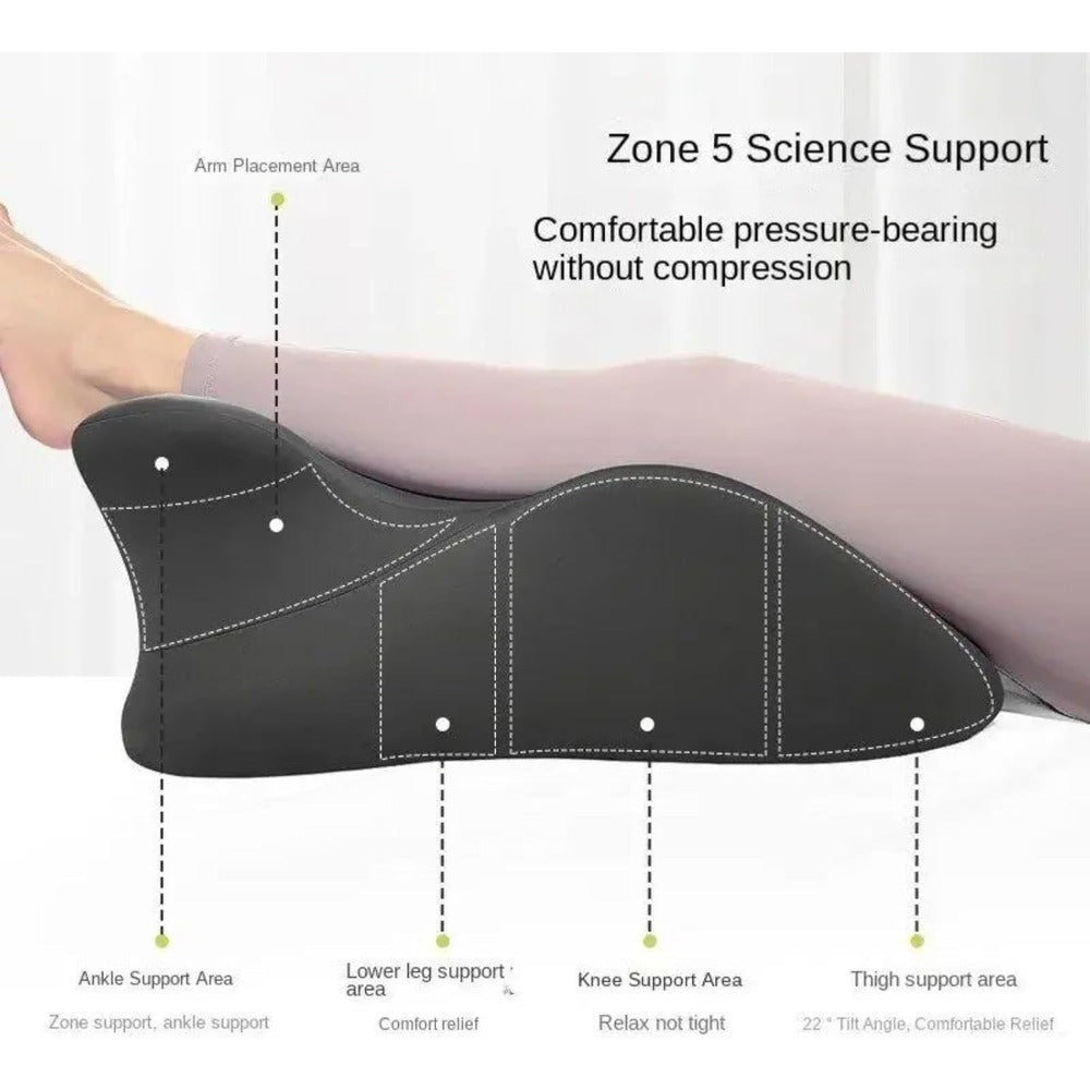 Wedge Pillow for Couples – Ergonomic Intimacy Support & Back Relief Cushion, Low-Profile Bedroom Bolster, Black