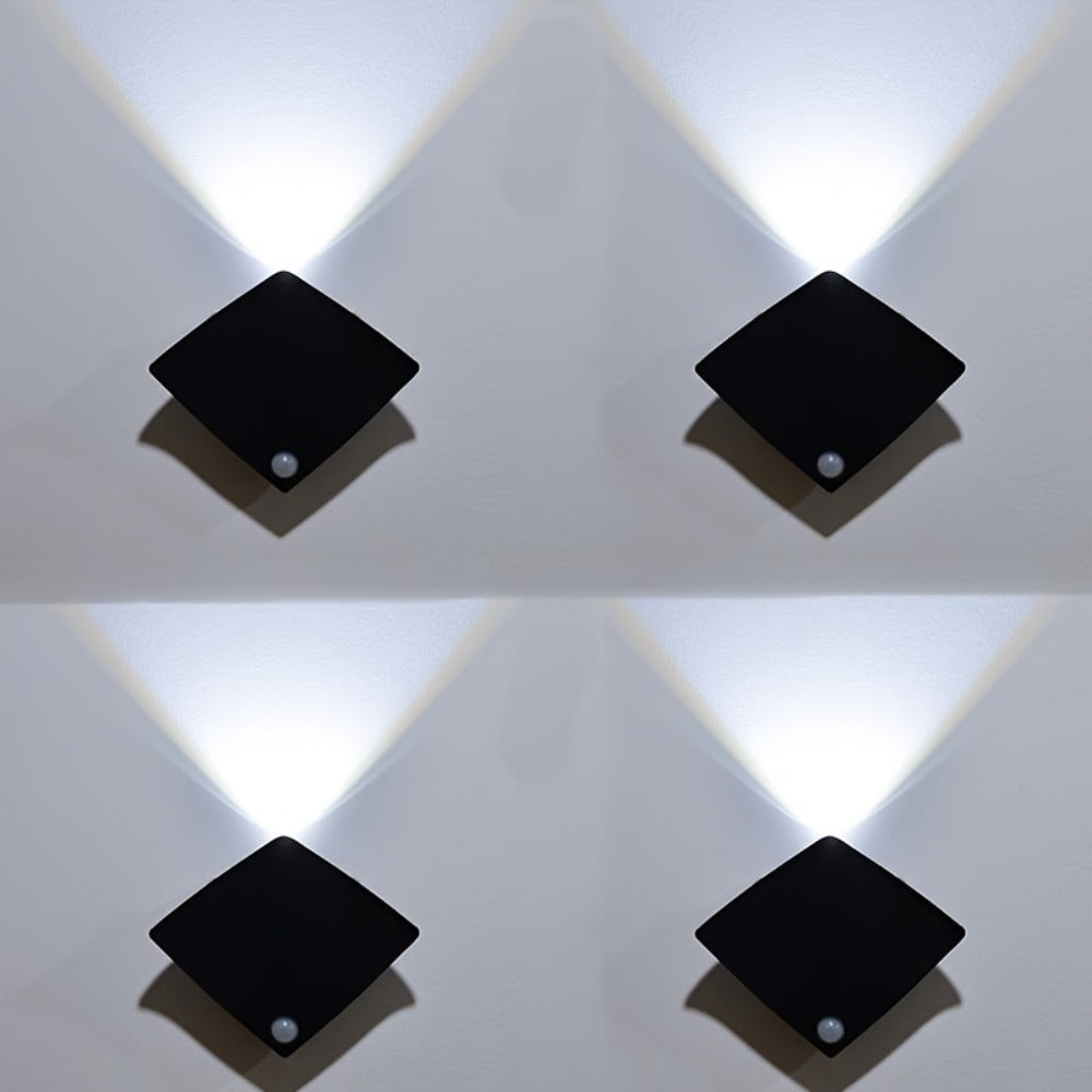 Magnetic LED Motion Sensor Wall Light USB Rechargeable – Wireless Night Light for Hallway, Stairs, Bedroom & Kitchen in White or Warm Light (1, 2 or 4 Pack)