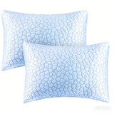 Blue Textured Pillow (2PC)