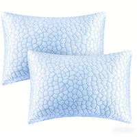 Blue Textured Pillow (2PC)