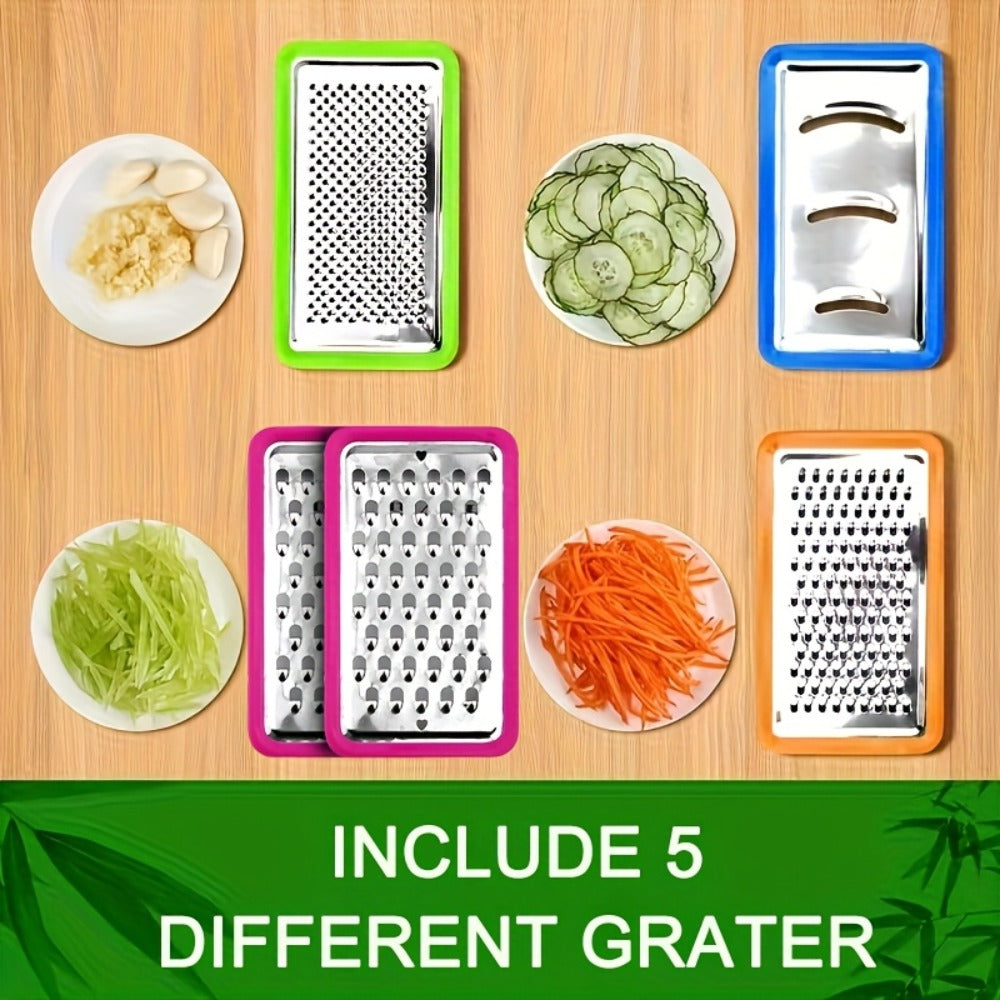 Bamboo Cutting Board with Drawer & Food Container Juice Tank Cheese Shredder Carving Board with Easy Handgrip for Vegetables, Meat & Cheese – Kitchen Chopping Board with Storage
