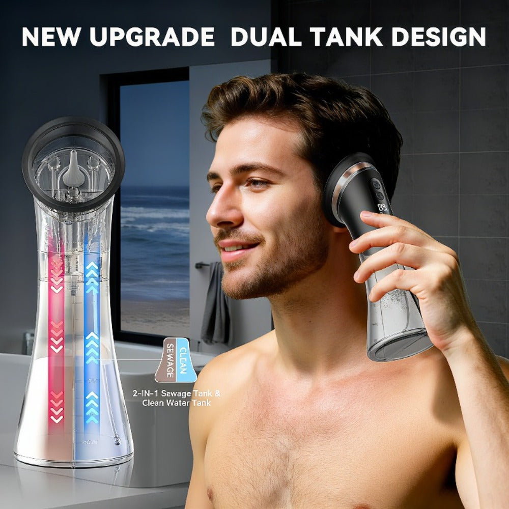 Earwax Removal Kit Pro with Visual Waste Tank – Interchangeable Nozzles, USB Rechargeable Ear Cleaner for Adults, Ear Scoop & Ear Washer Options