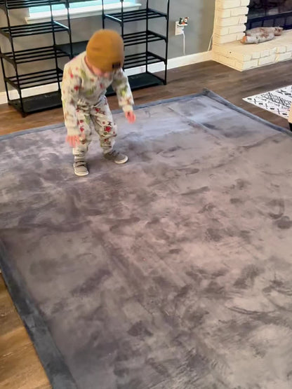 Memory Foam Area Rug Tatami Mat Non-Slip Coral Velvet Floor Mat for Living Room Bedroom Kids Playroom Yoga — Multiple Sizes & Colors