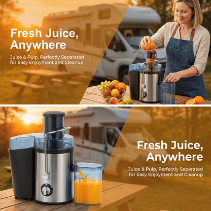 Centrifugal Juicer Machine with 3-Inch Wide Mouth – 22000RPM Dual-Speed Fruit & Vegetable Juice Extractor, Multifunctional Blender & Food Processor, Detachable Easy-Clean Design with Overheat Protection