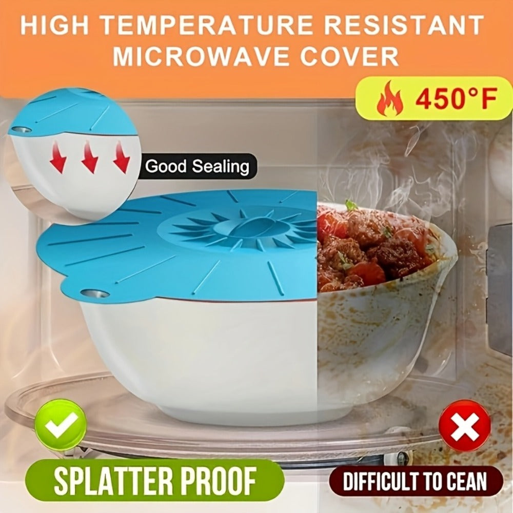 Silicone Food Lids 7 Pack 5 Sizes Reusable Stretch Lids for Bowls Cups Pots Pans – BPA Free Microwave Splatter Cover Airtight Leakproof Food Storage Lids Dishwasher Freezer Safe