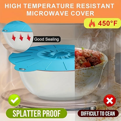 Silicone Food Lids 7 Pack 5 Sizes Reusable Stretch Lids for Bowls Cups Pots Pans – BPA Free Microwave Splatter Cover Airtight Leakproof Food Storage Lids Dishwasher Freezer Safe
