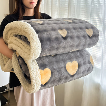 400-450gsm Heavyweight Flannel Blanket – Thick Warm Woven Throw for Bed, Sofa & Bedroom, Machine Washable, 16 Patterns, 4 Sizes