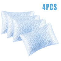 Blue Textured Pillow (4PC)