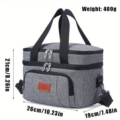 Insulated Lunch Bag Oxford Cloth Portable Food Bag Multipurpose Thermal Snack Bag for Work School Picnic Travel