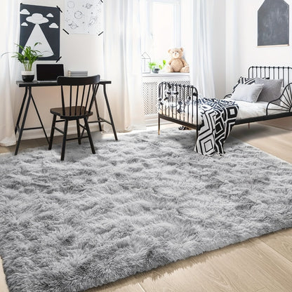 Non-Slip Area Rug Fluffy Soft Carpet - Modern Home Decor Floor Mat for Living Room, Bedroom, Kitchen & Bathroom | Easy Clean Cute Plush Rug in Multiple Colors & Sizes | Indoor Anti-Slip Floor Decoration