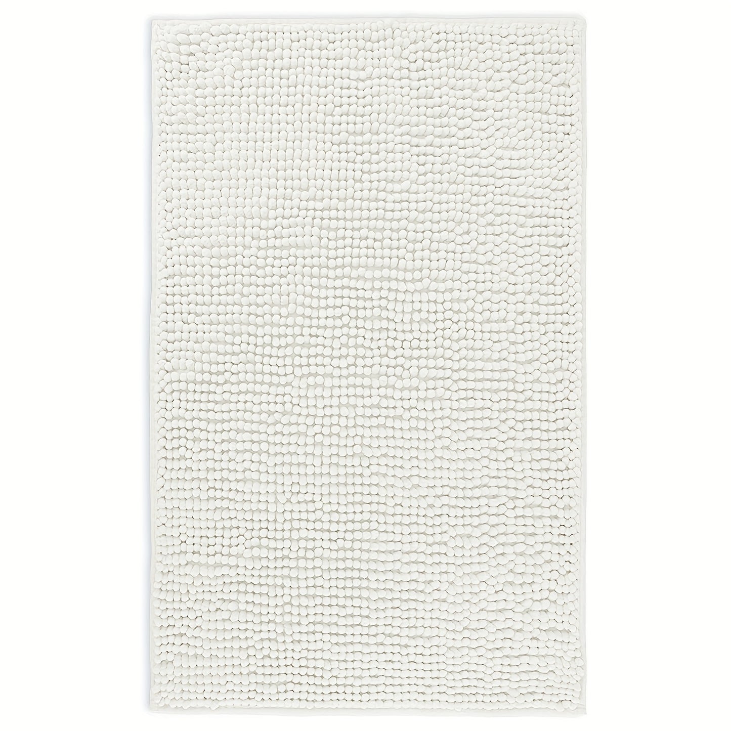 Chenille Bath Rug Extra Thick Soft Absorbent Non-Slip Bathroom Mat Machine Washable, Multiple Sizes & Colors