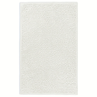 Chenille Bath Rug Extra Thick Soft Absorbent Non-Slip Bathroom Mat Machine Washable, Multiple Sizes & Colors