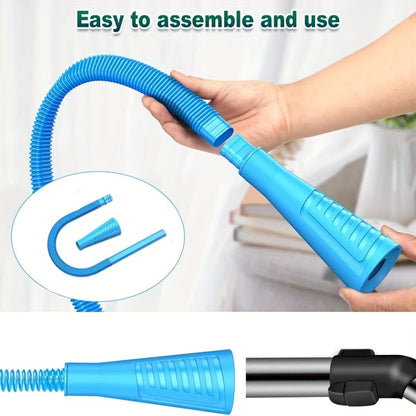 Dryer Vent Cleaner Kit 2pcs Vacuum Hose Attachment Replacement Parts Lint Trap Brush Flexible Dryer Duct Cleaning Tool for Dryer Vent Removal Blockage Prevention Home Laundry