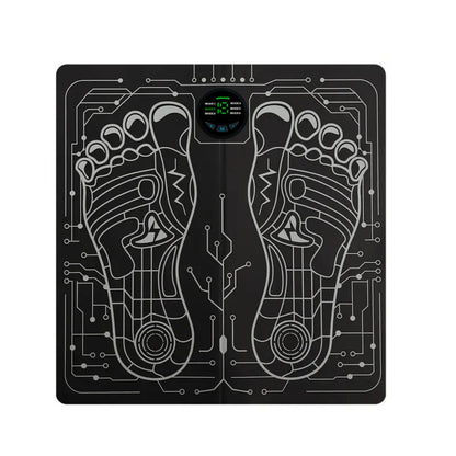 EMS Foot Massager Pad with TENS Therapy – Portable Electric Foot Massage Machine, Reusable Pad, Multiple Mode Adjustment, Pain Relief for Plantar Fasciitis & Tired Feet