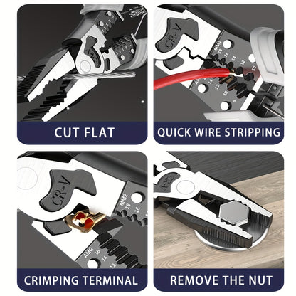 3pcs Pliers Set Diagonal Pliers Needle Nose Pliers Wire Cutter Multifunctional Electrician Hand Tools Heavy Duty Hardware Tool Kit