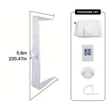 White 220.47inch