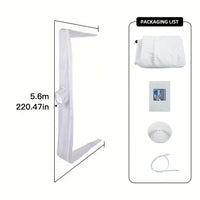 White 220.47inch