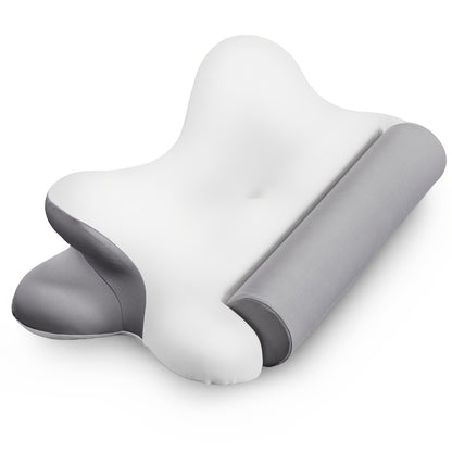 Memory Foam Cervical Pillow Ergonomic Contour Neck Support Orthopedic Bed Pillow for Side Back Stomach Sleepers with Cooling Pillowcase Queen King