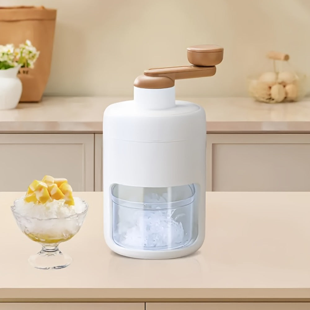 Manual Ice Shaver Machine – Hand-Powered Snow Cone Maker & Ice Crusher, BPA-Free, Portable for Home, Parties, Picnics & BBQs, Includes Ice Cube Trays, Easy to Use Shaved Ice Maker for Kids & Adults