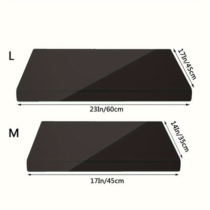 Acrylic Cutting Board Large Anti-Slip 17x23 Inch – Clear & Black Countertop Protector for Kitchen & Restaurant – Food Safe Non-Slip Chopping Board for Fruit, Meat & Meal Prep