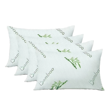 Hotel Luxury Bed Pillows for Sleeping – Down Alternative Gusseted Pillow Set, Supportive & Breathable for Side Back Stomach Sleepers, Standard Queen King Size, Pack of 2 or 4