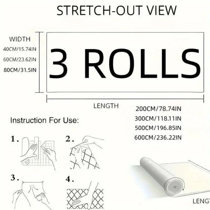 Self-Adhesive Marble Vinyl Floor Wallpaper 3 Rolls 23.62x197.75in - Waterproof Oil-Proof Anti-Slip Wear-Resistant Peel and Stick Floor Tiles for Kitchen Bathroom Living Room Home Renovation Straight Edge