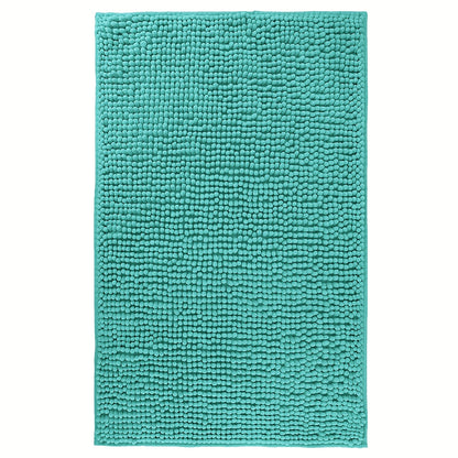Chenille Bath Rug Extra Thick Soft Absorbent Non-Slip Bathroom Mat Machine Washable, Multiple Sizes & Colors