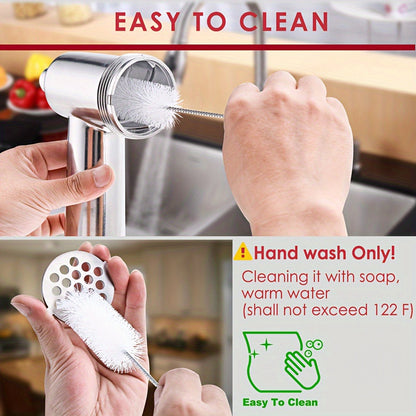 Metal Meat Grinder Attachment for KitchenAid Stand Mixers with 4 Grinding Plates 4 Blades 2 Sausage Stuffer Tubes Holder and Cleaning Brush Food Grinder for All KitchenAid Mixers