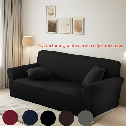 Elastic Anti-Slip Sofa Cover - Stretch Pet Friendly Couch Slipcover with Cat Paw Protection, Easy Care Fabric for Living Room Bedroom Office, 7 Colors 1-4 Seater