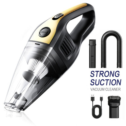 Cordless Handheld Vacuum Cleaner 5KPa 40dB Quiet Lightweight Rechargeable with Crevice Tool for Home Kitchen Car Office Pet Hair