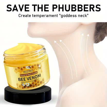 Bee Venom Face & Neck Lifting Firming Cream 150g with Hyaluronic Acid & Vitamin E – Anti-Aging Moisturizer for Tightening, Hydrating & Smoothing Skin