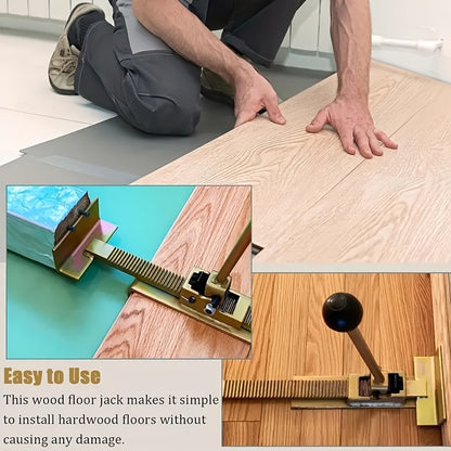 Hardwood Flooring Jack & Positioning Tool for Installing & Straightening Hardwood Floors – Professional Floor Installation Tool for Tongue & Groove, Laminate & Engineered Wood Flooring