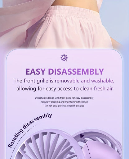 Handheld Fan Mini USB-C Rechargeable 3 Speed 180 Degree Adjustable Portable Personal Fan for Indoor Outdoor Travel Summer Cooling Gift 3 Pack 6 Pack Black Pink Purple