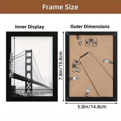 Picture Frames Set of 12/24 Black Multi Photo Frames Collage for Wall and Tabletop Display, 4x6 5x7 8x10 Inch Photo Board for Home School Office Halloween Christmas Decor