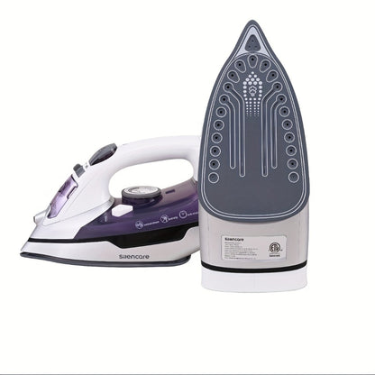 Steam Clothes Iron with Ceramic Coated Soleplate – Precision Thermostat, 3-Way Auto-Off, Self-Cleaning, Anti-Calcium & Anti-Drip, Lightweight Travel & Home Garment Iron